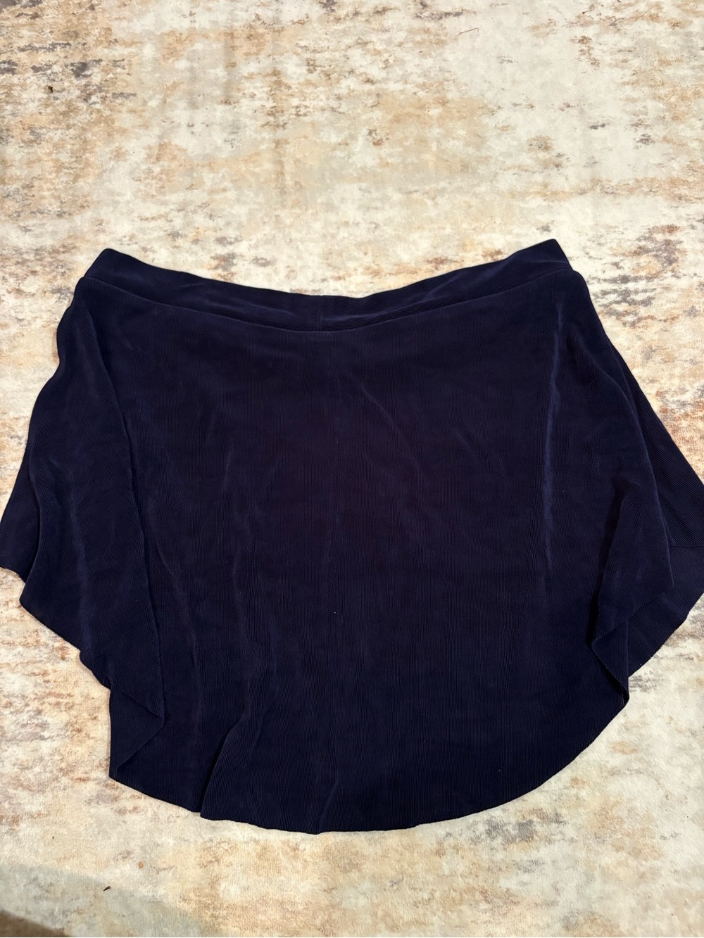 Bullet Pointe Navy Ribbed Skirt - Picture 3 of 4